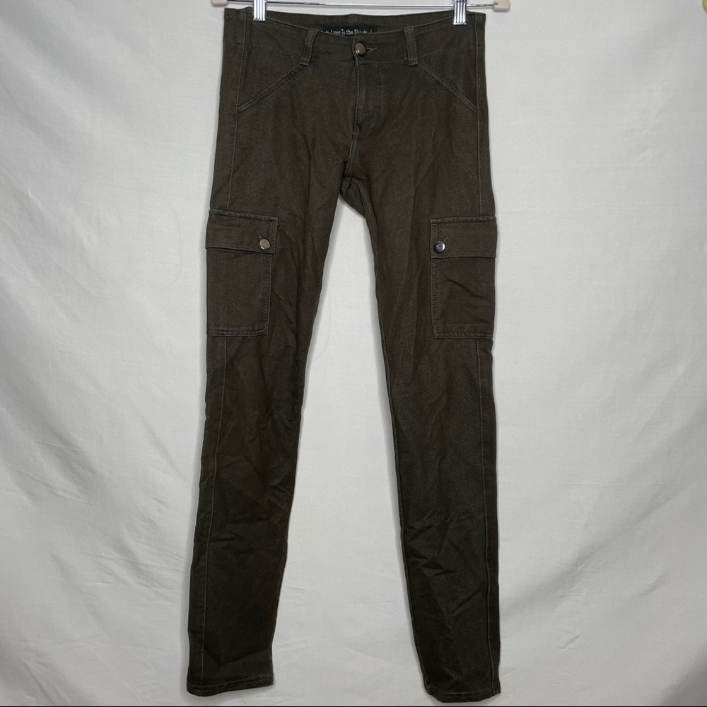 Lucy in the Sky khaki green stretchy pants